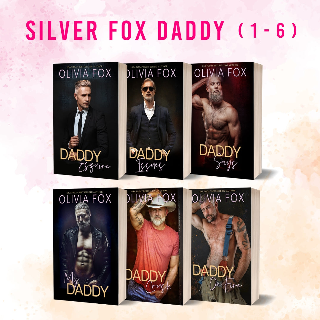 Bestselling PAPERBACK Silver Fox Daddy Romance Series 40% OFF!