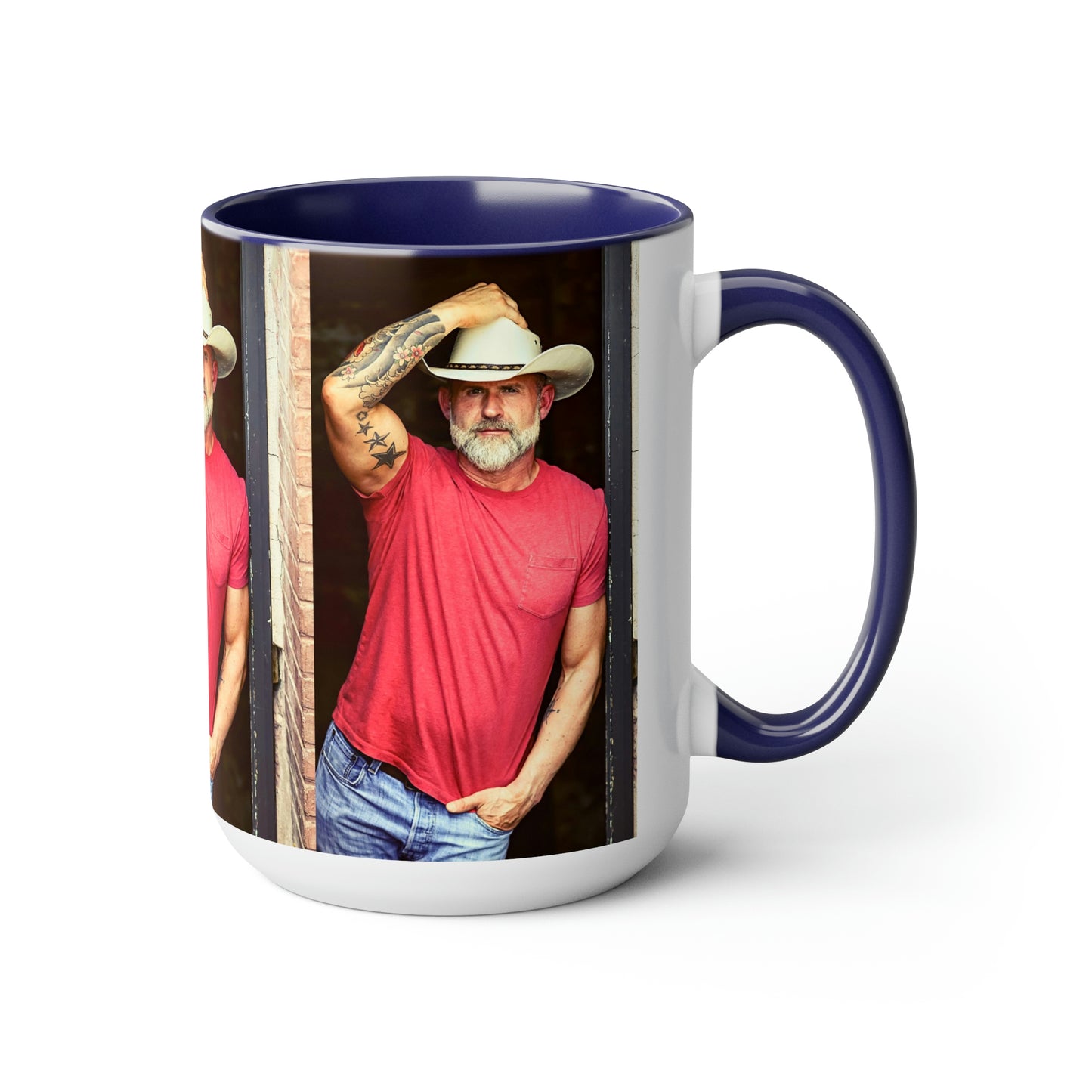 Daddy Crush - Two-Tone Coffee Mugs, 15oz