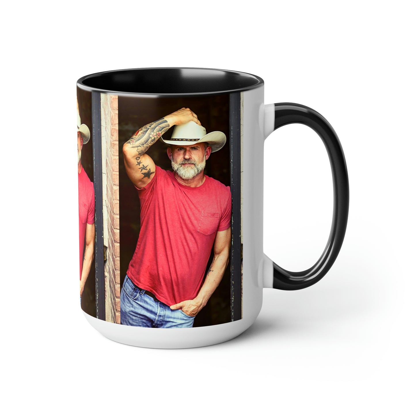 Daddy Crush - Two-Tone Coffee Mugs, 15oz