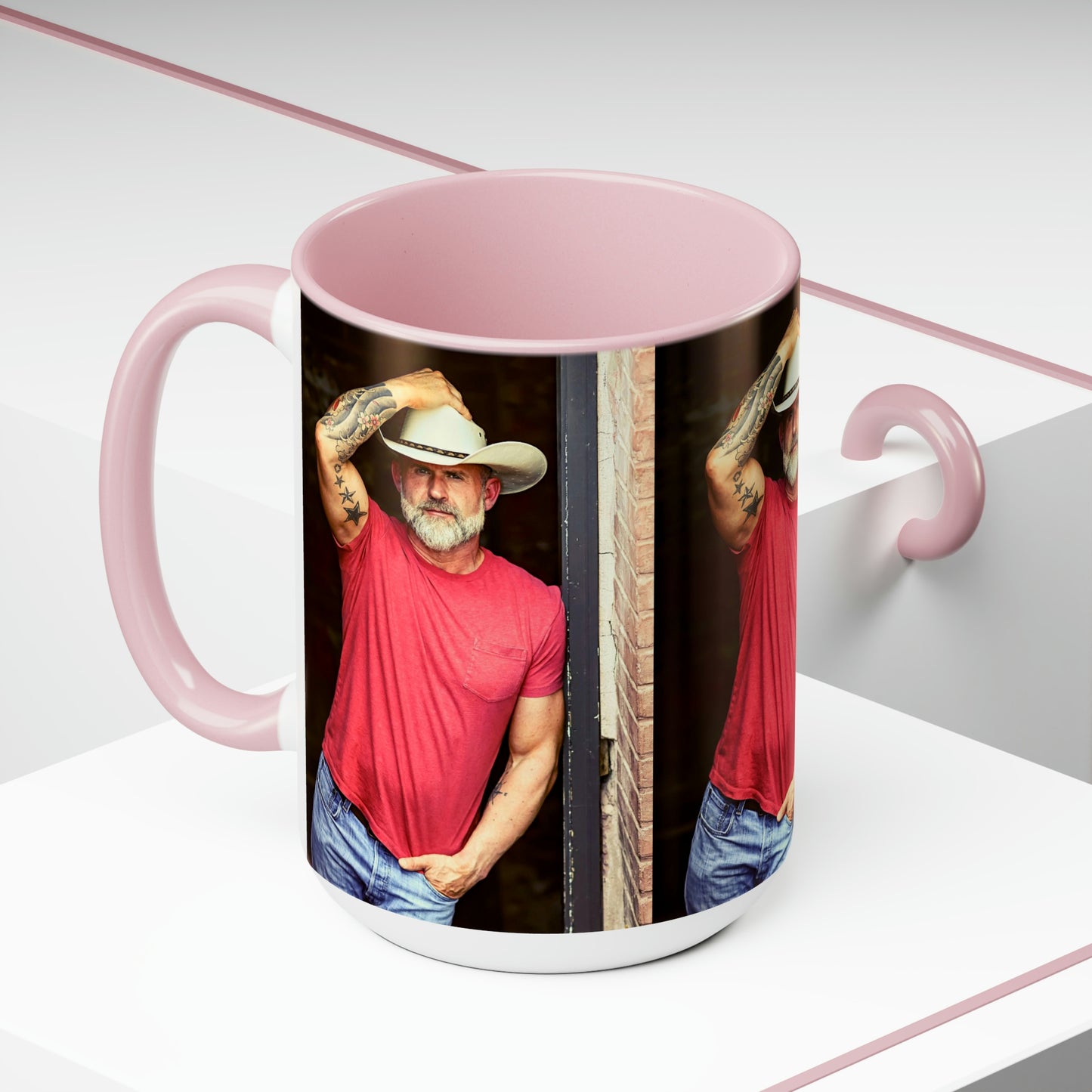 Daddy Crush - Two-Tone Coffee Mugs, 15oz