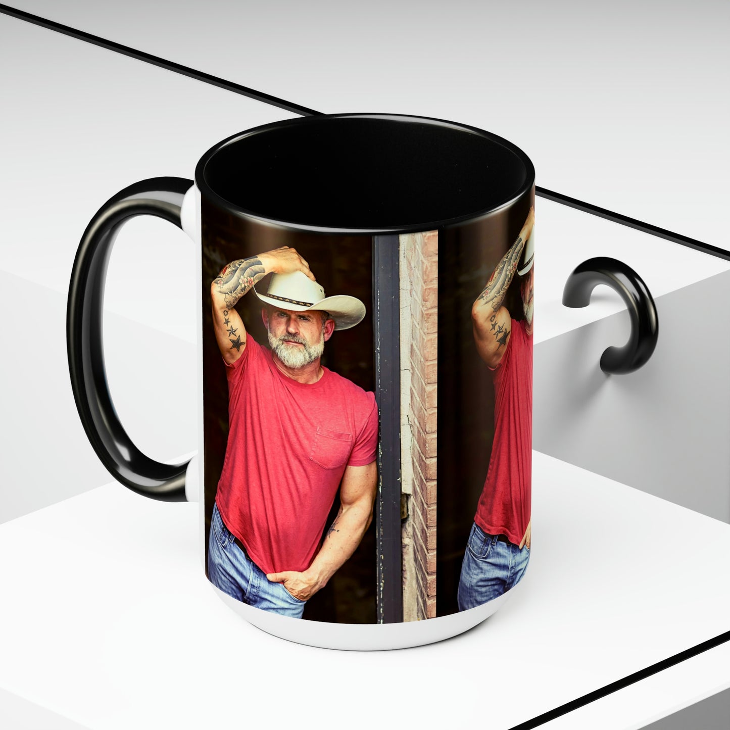 Daddy Crush - Two-Tone Coffee Mugs, 15oz