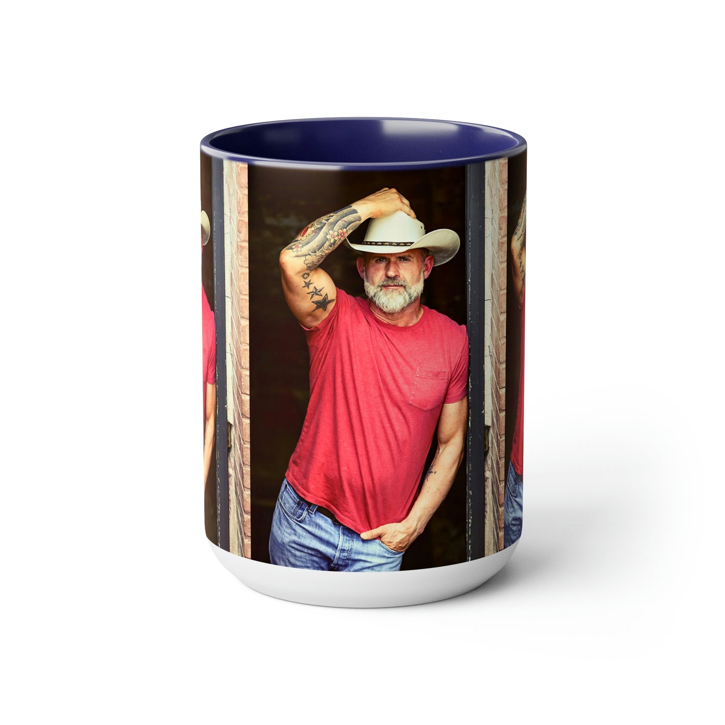 Daddy Crush - Two-Tone Coffee Mugs, 15oz