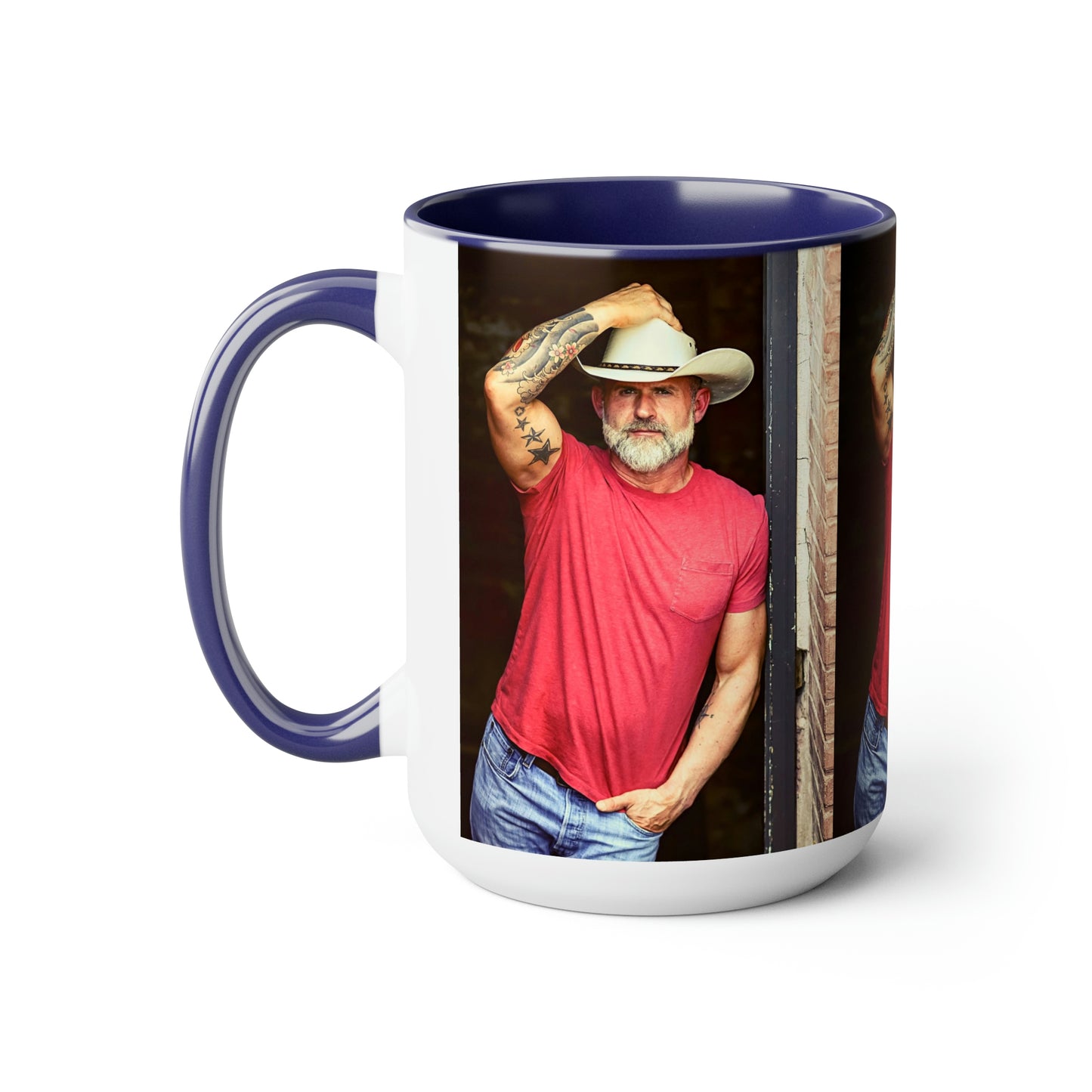 Daddy Crush - Two-Tone Coffee Mugs, 15oz