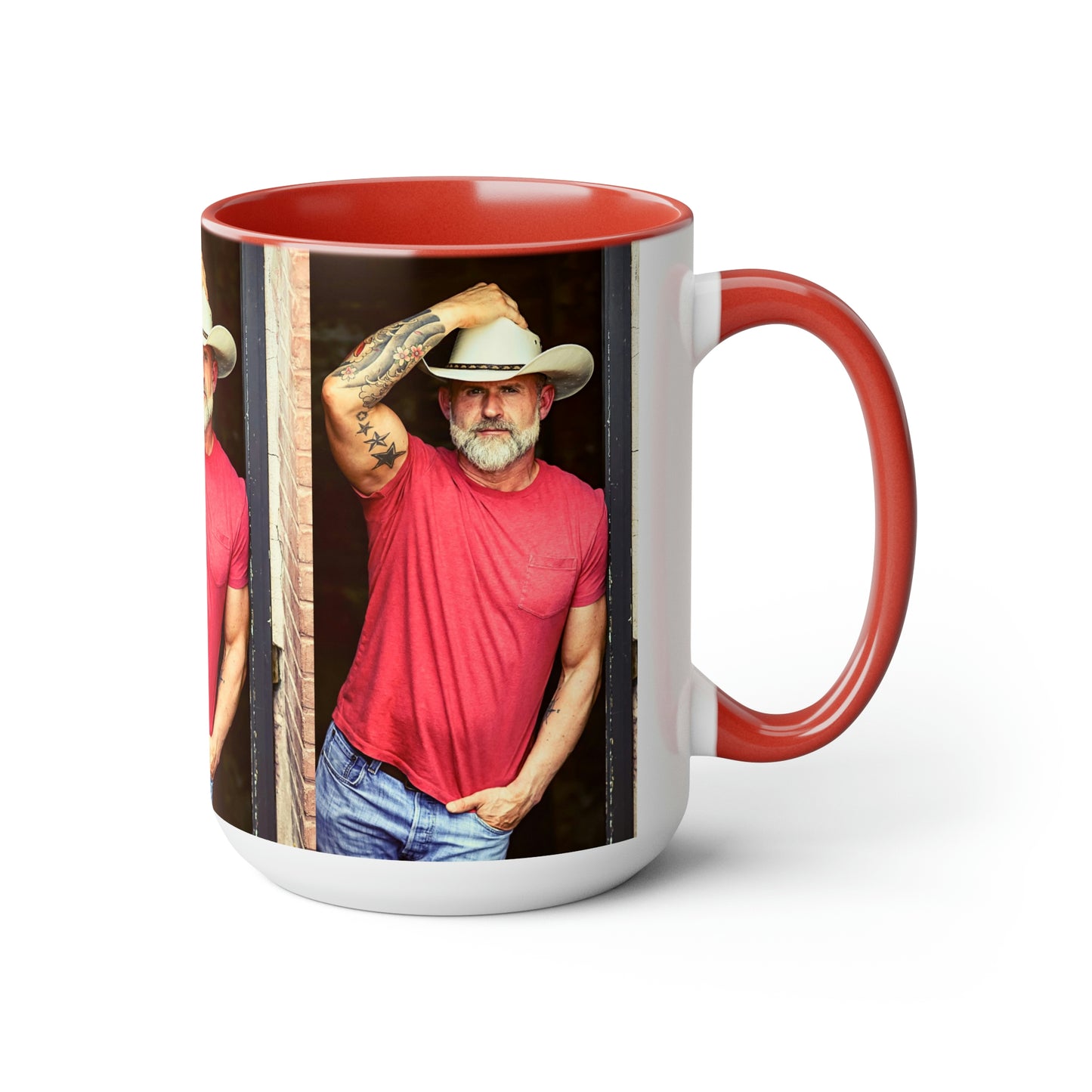 Daddy Crush - Two-Tone Coffee Mugs, 15oz