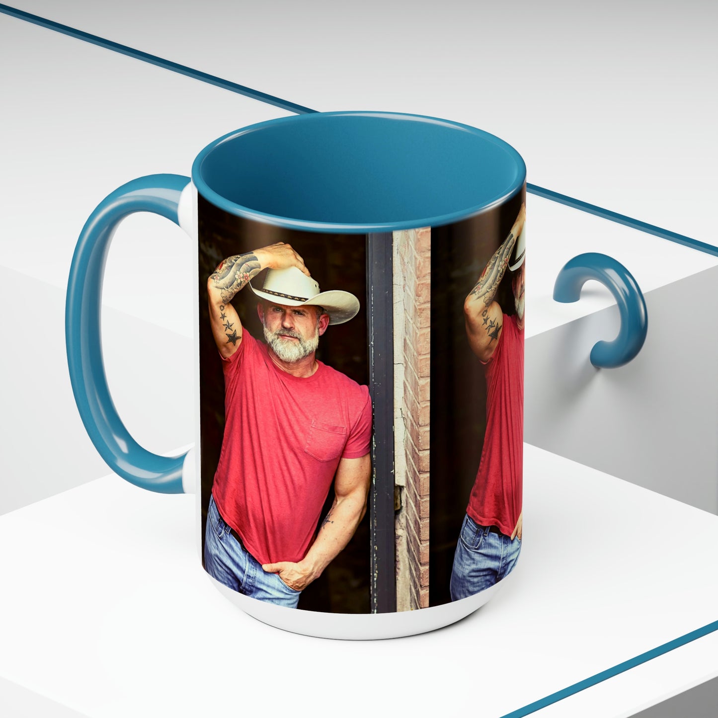 Daddy Crush - Two-Tone Coffee Mugs, 15oz