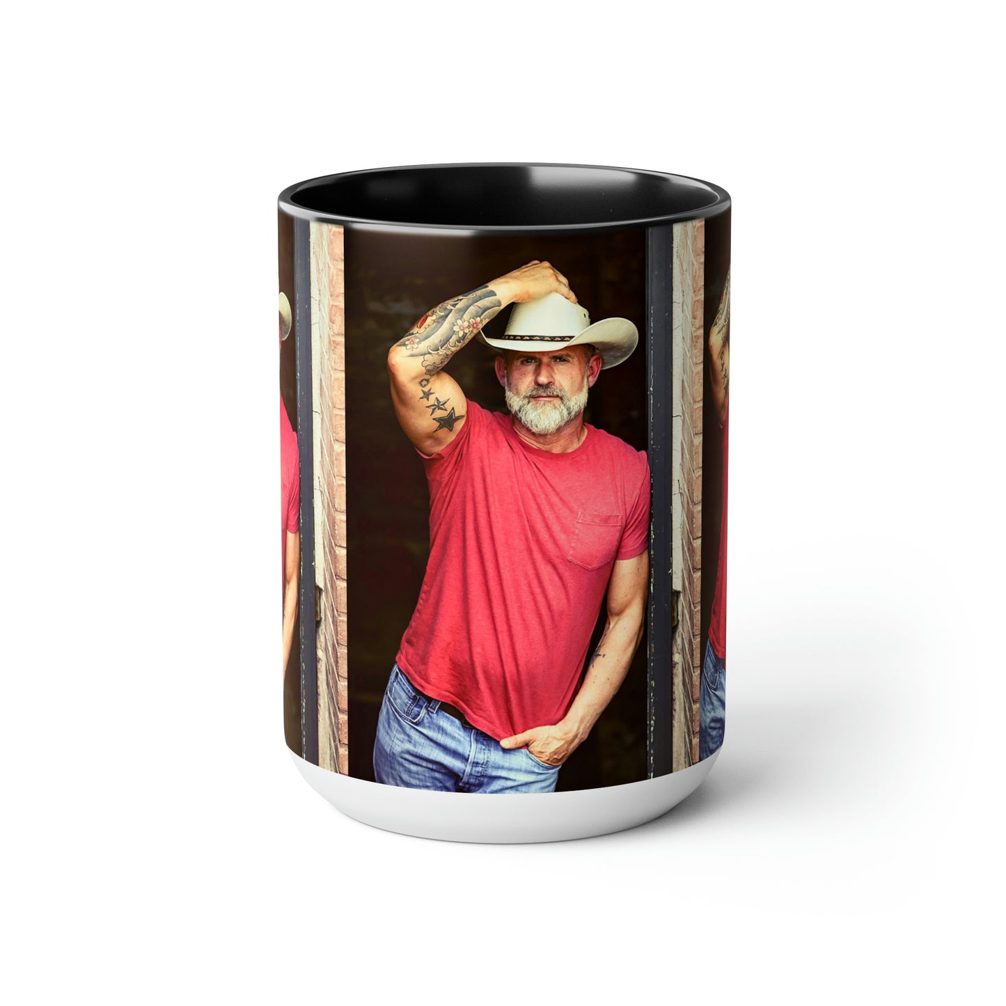 Daddy Crush - Two-Tone Coffee Mugs, 15oz