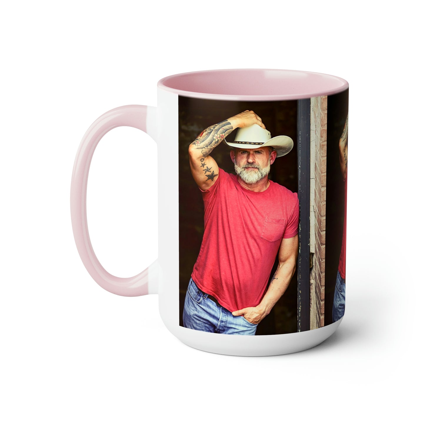 Daddy Crush - Two-Tone Coffee Mugs, 15oz