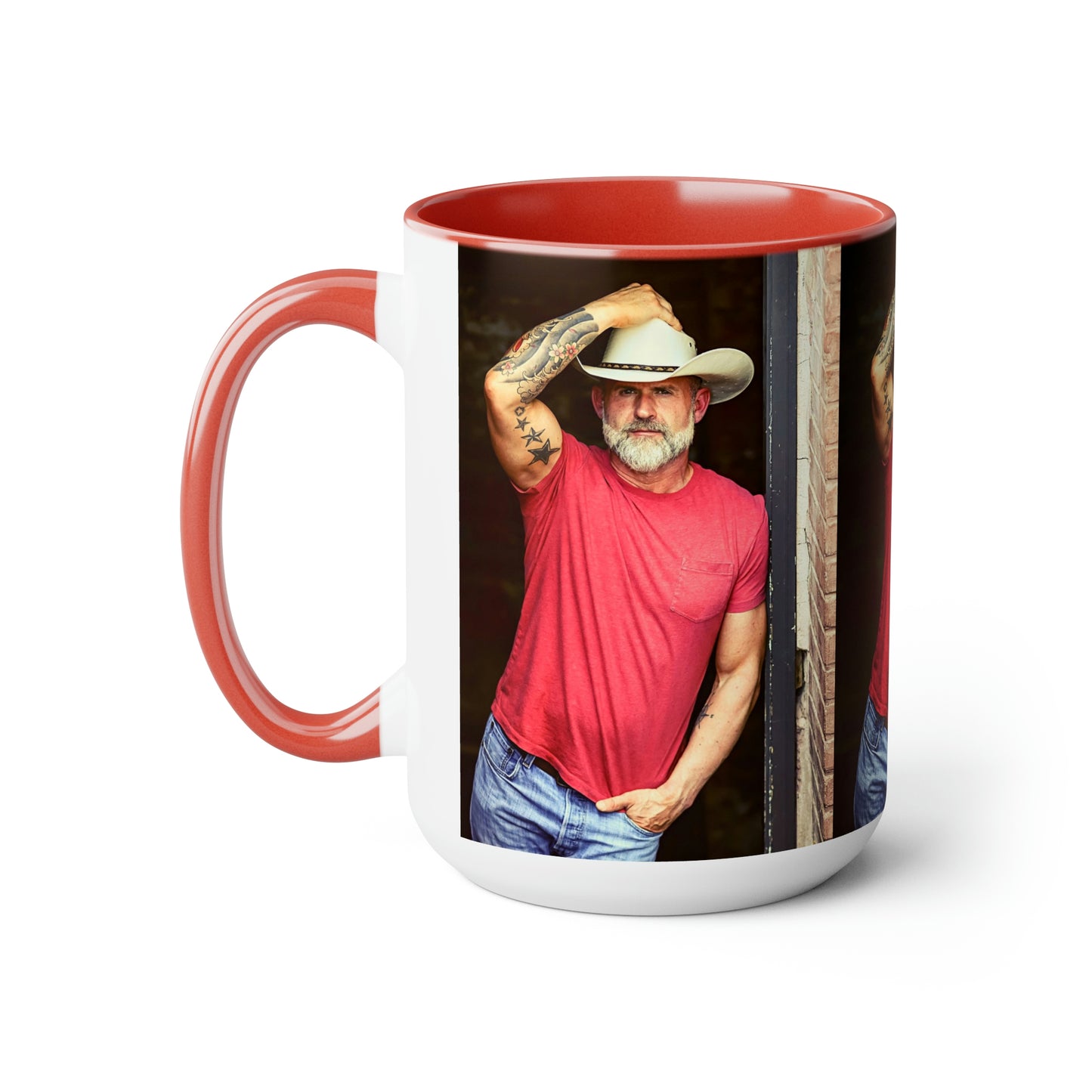 Daddy Crush - Two-Tone Coffee Mugs, 15oz